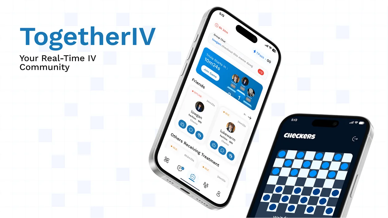 TogetherIV lobby and checkers game